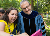 Schlissle and Student selfie