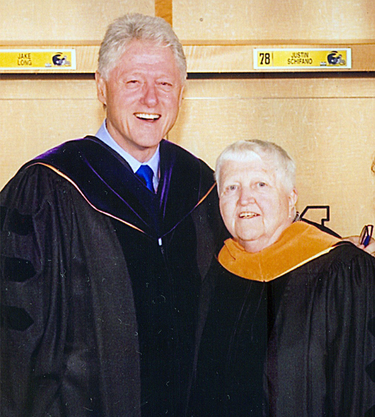 Irma Wyman Bill Clinton